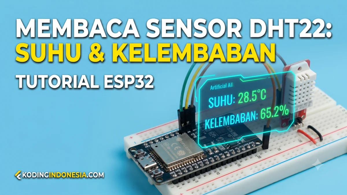 Membaca Sensor DHT22 (Suhu & Kelembaban) dengan ESP32