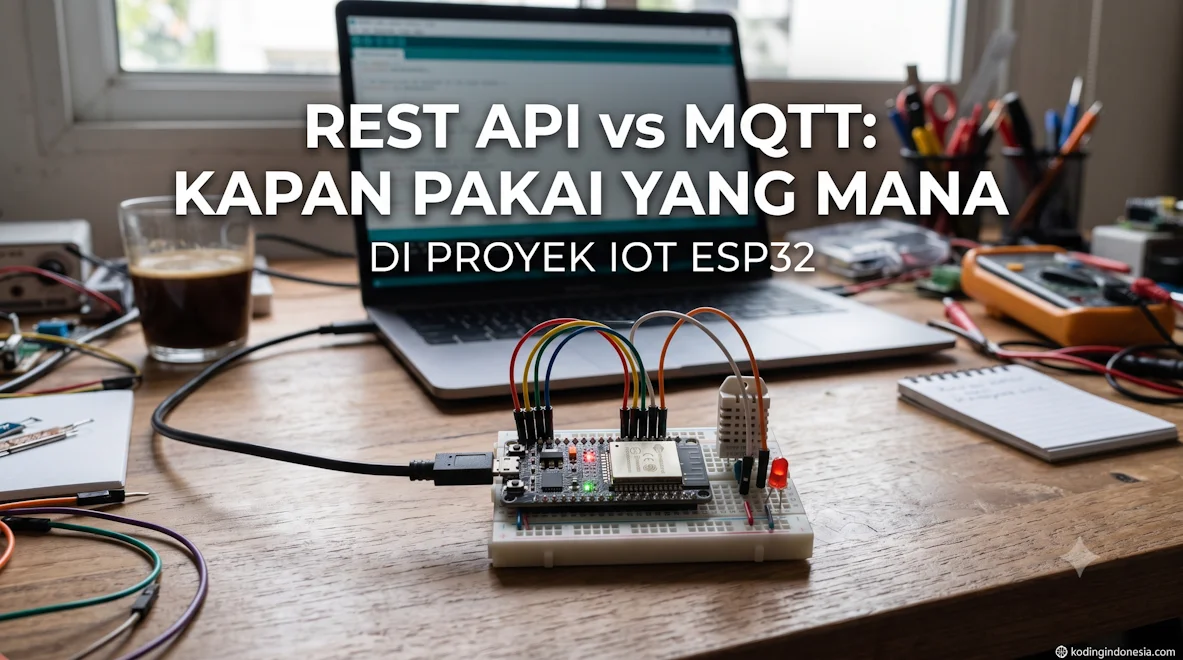 REST API vs MQTT: Kapan Pakai Yang Mana di Proyek IoT ESP32