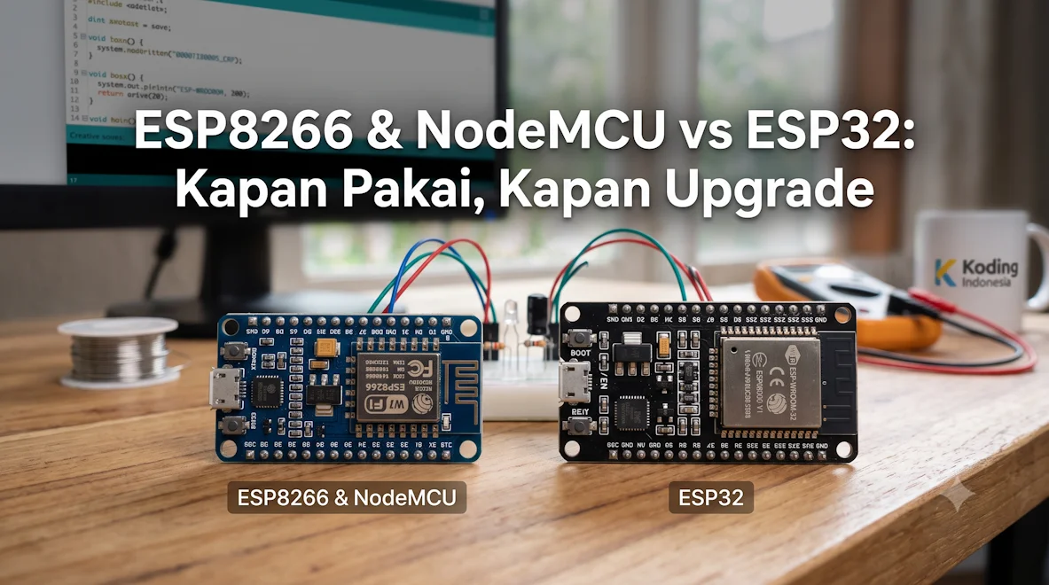 ESP8266 & NodeMCU vs ESP32: Kapan Pakai, Kapan Upgrade