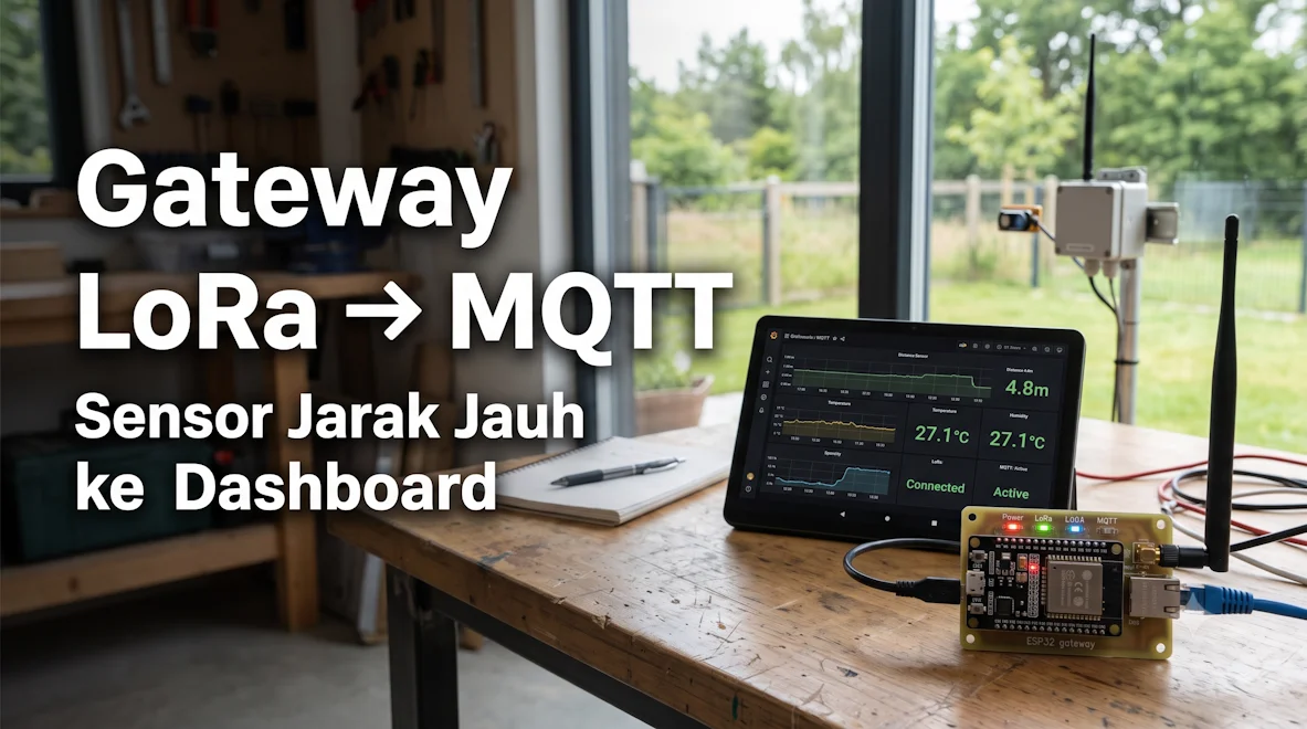 Gateway LoRa → MQTT: Sensor Jarak Jauh ke Dashboard