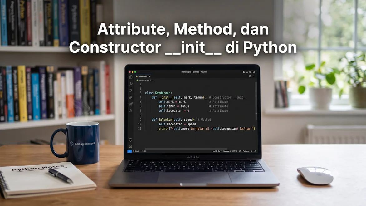 Attribute, Method, dan Constructor __init__ di Python