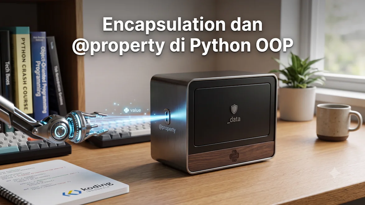 Encapsulation dan @property di Python OOP