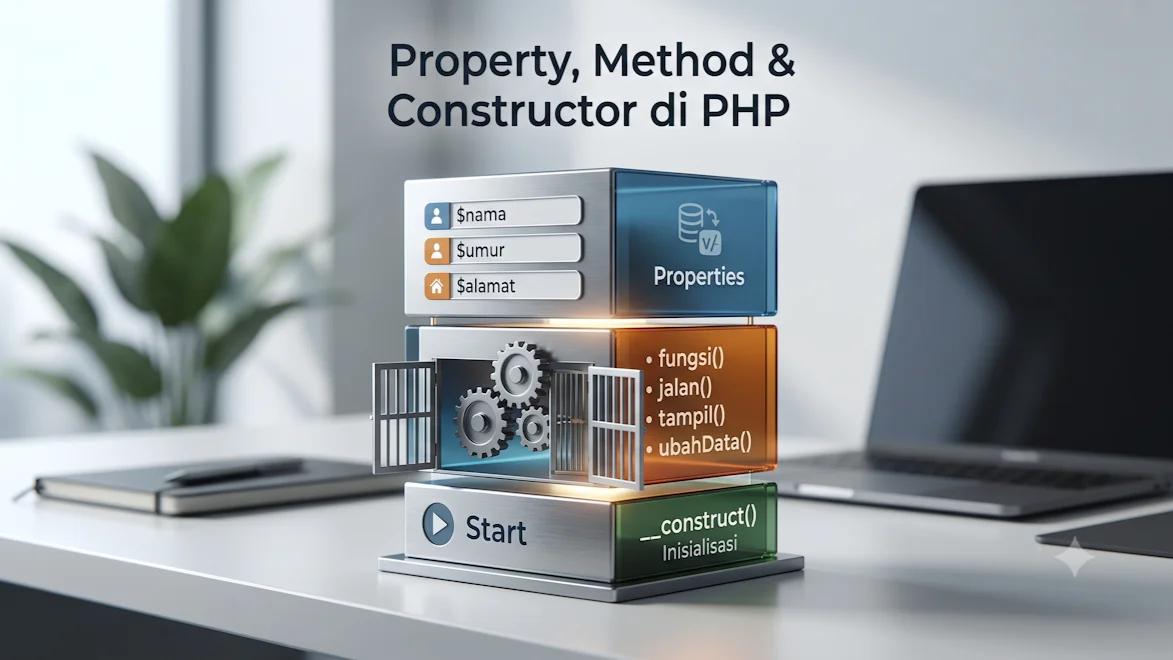 Property, Method & Constructor di PHP
