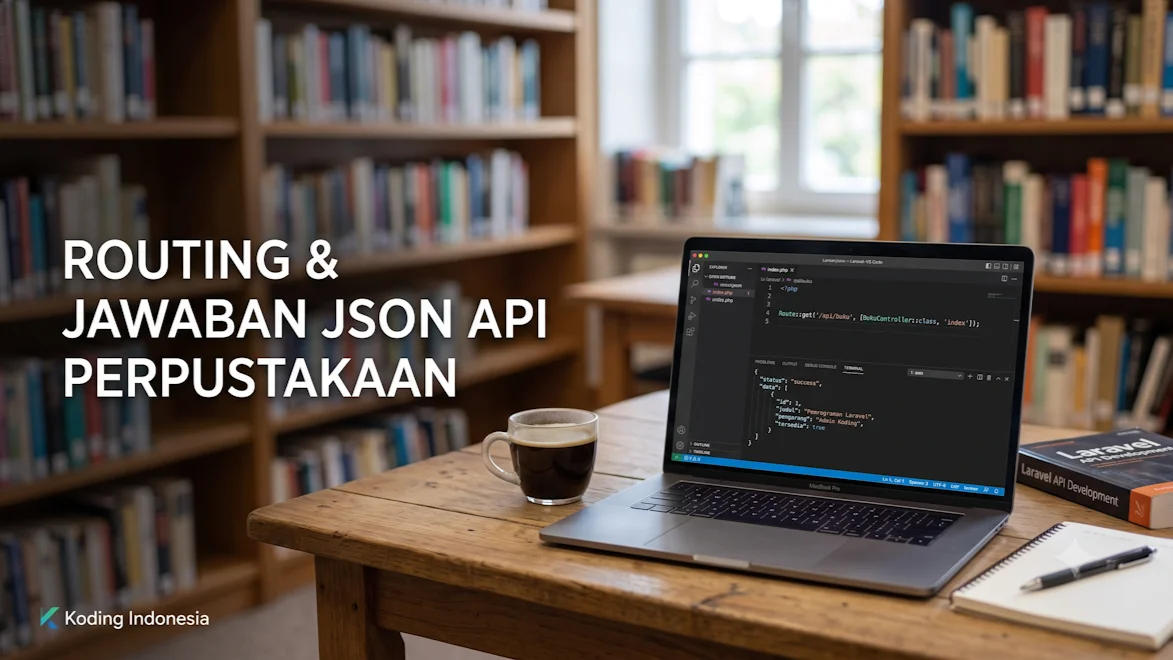 Routing & Jawaban JSON API Perpustakaan