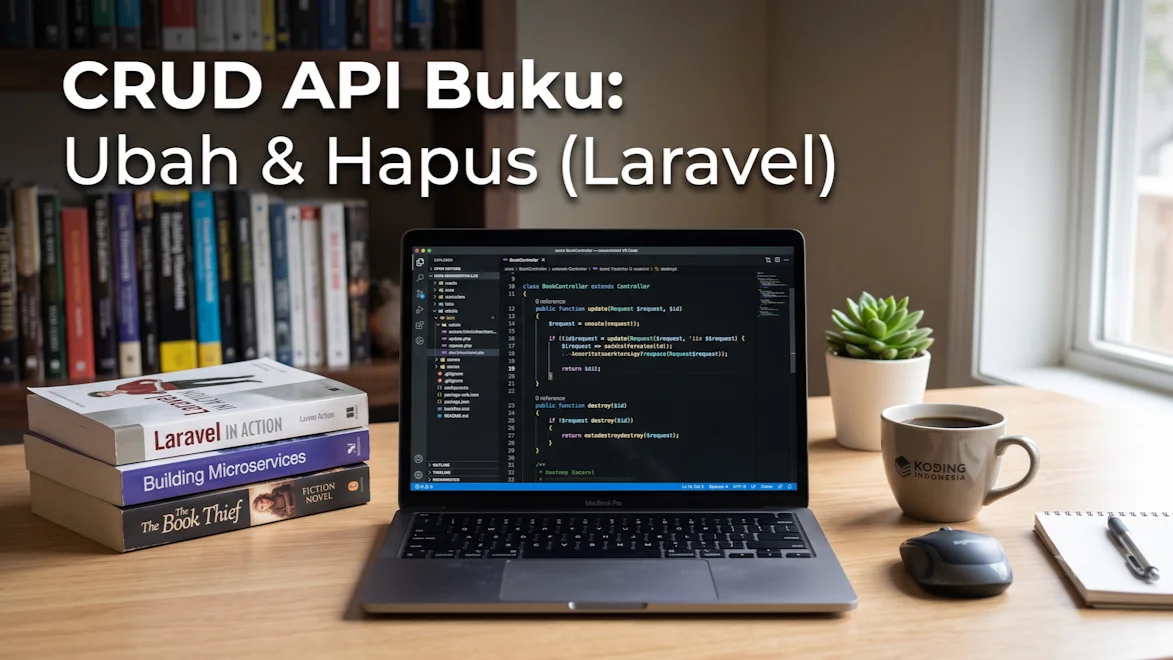 CRUD API Buku: Ubah & Hapus (Laravel)