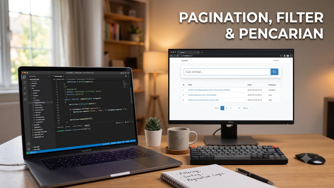 Pagination, Filter & Pencarian